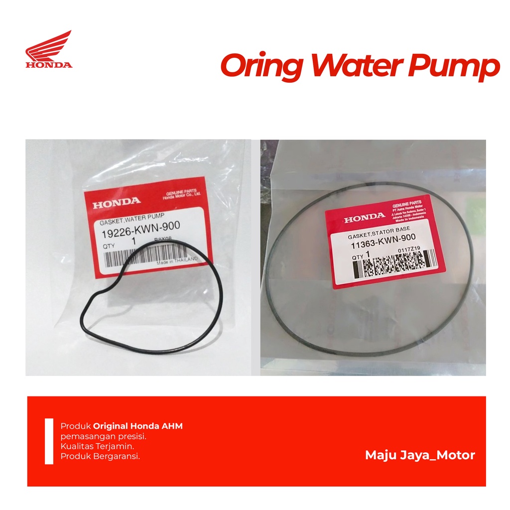 Paket Gasket Seal Sil Oring Magnet Water Pump Vario 125 150 Pcx Adv Original AHM