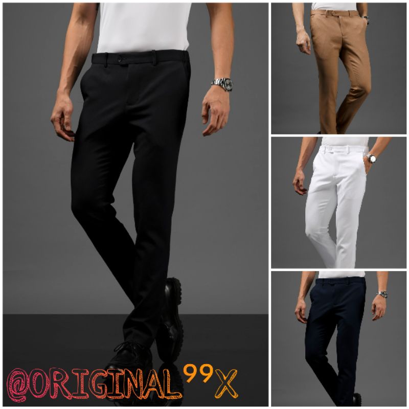 Peazy Pants Elastic Side MALE ID Black Brown Navy White Original HEYMALE FREE SPECIAL GIFT