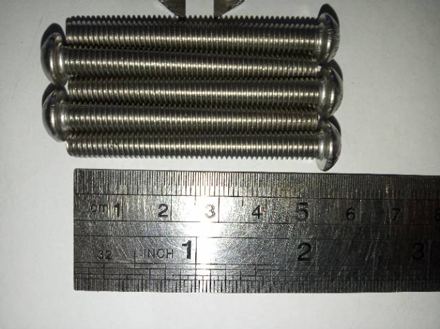 Button L M6 X 50 (5cm)stainless 304