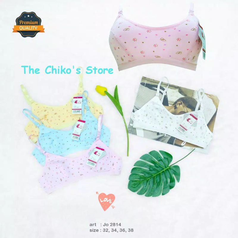 Bra Remaja Karet Bawah Lebar / BH Pelajar Tanpa Busa