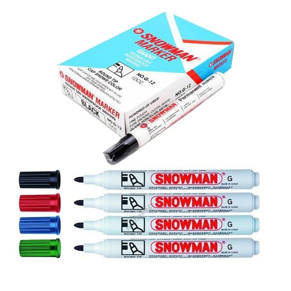 

Spidol Snowman Permanent Marker G12 berbagai warna