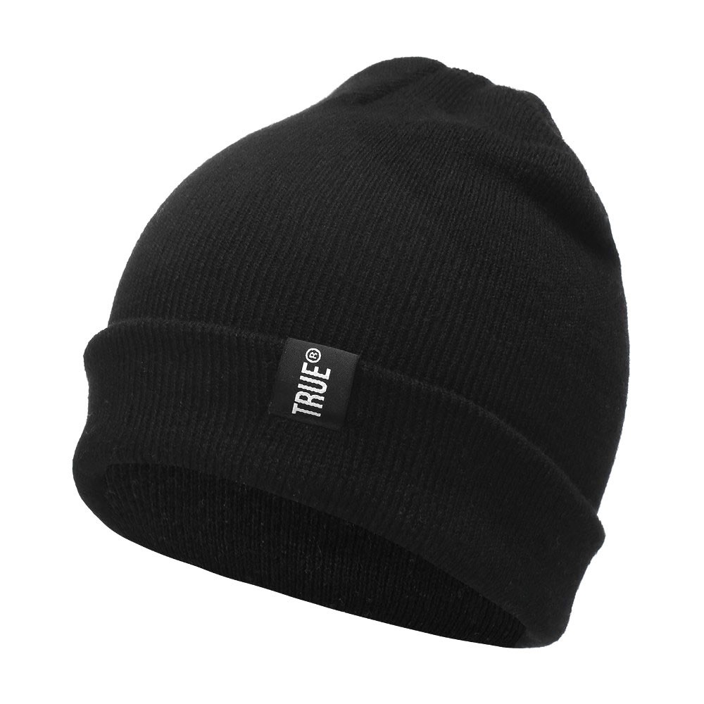 Rhodey Topi Kupluk Rajut Beanie Hat - Black