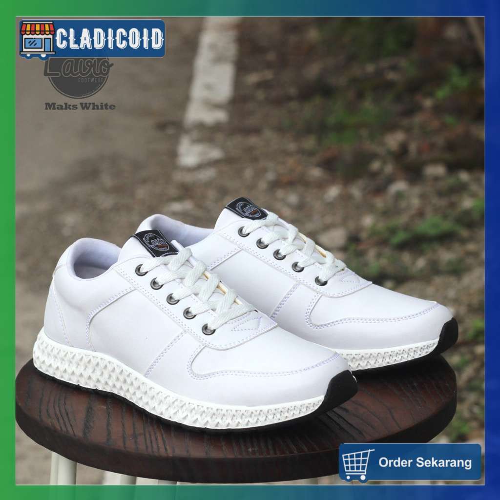 SEPATU SNEAKERS PRIA ORIGINAL KEREN &amp; MURAH, OUTDOOR, SANTAI, NONGKRONG, KULIAH LAVIO MAKS