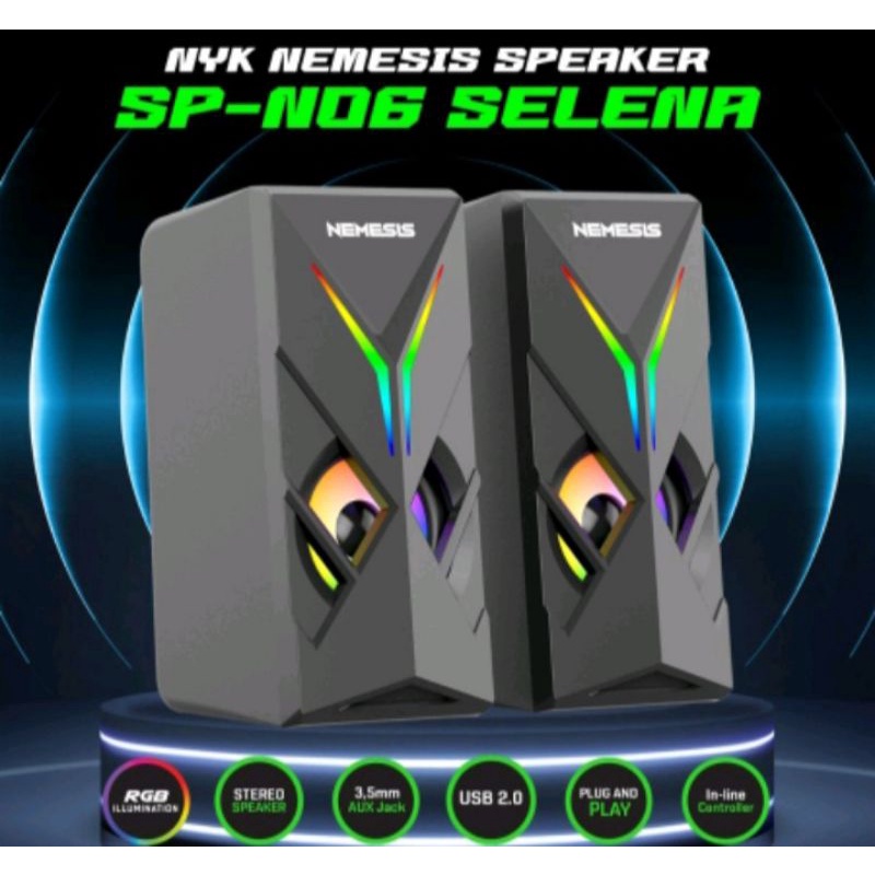 speaker nyk Gaming RGB SP-N06 Selena nemesis original