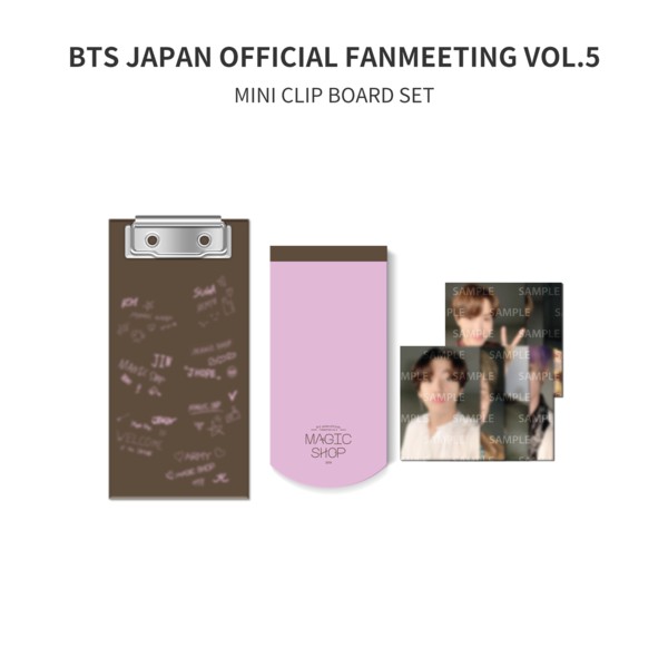 [DP PO] Sharing BTS 5th Muster Japan Merch - Mini Clip Board PC RM/JIN/SUGA/JHOPE/JIMIN/V/JUNGKOOK