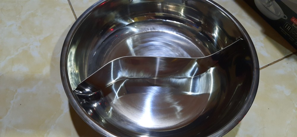 Panci Shabu Sekat 30/ Shuki Shabu 30cm Stainless Steel