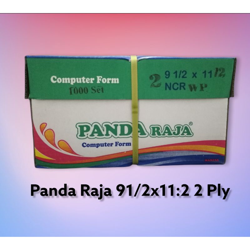 

PANDA RAJA kertas Continious form 91/2x11:2 2 Ply Ncr