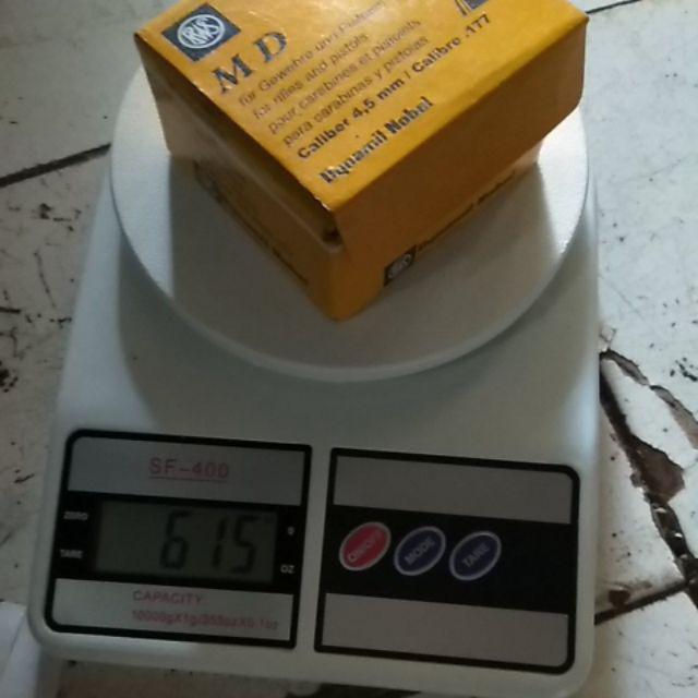 [399gr] E24 Timbangan Dapur Digital 10kg Sf400