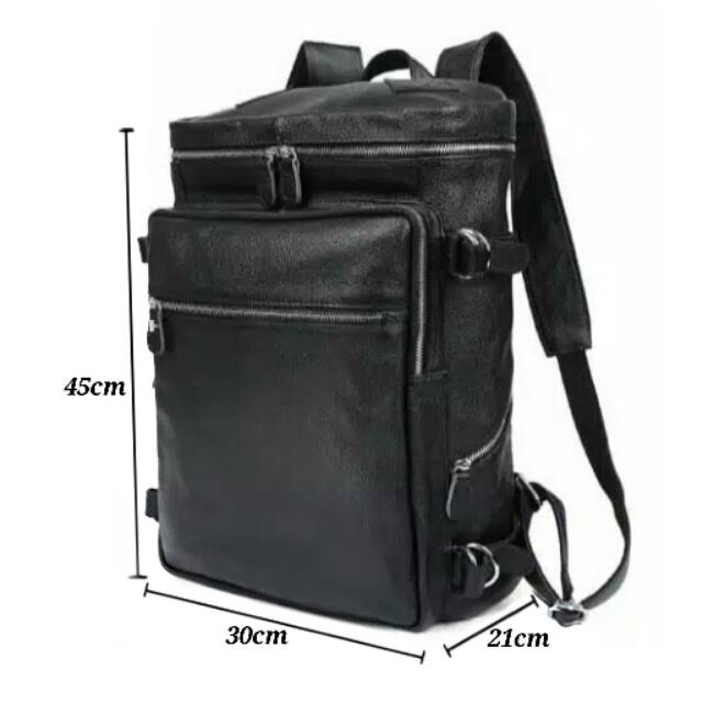 DISTRO Klub New Arrival - Tas Sekolah Kulit II Backpack Up To 15 Inch - Tas Pria Tas Wanita Laptop