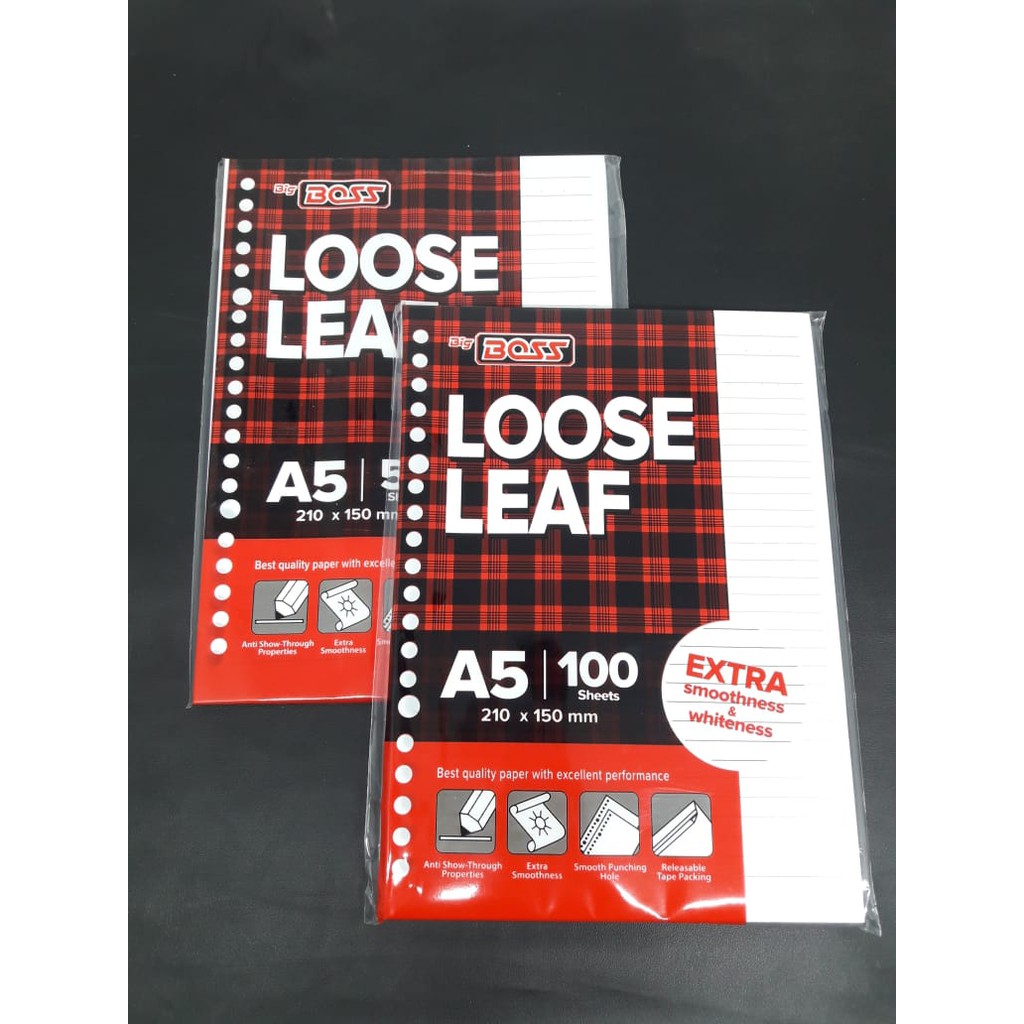 

Kertas Binder Putih Garis A5 100 Lembar