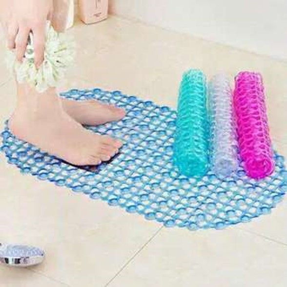 Igrosir Keset Karet Plastik PVC Anti Slip Keset Kamar Mandi Anti Slip Anti Selip Transparan