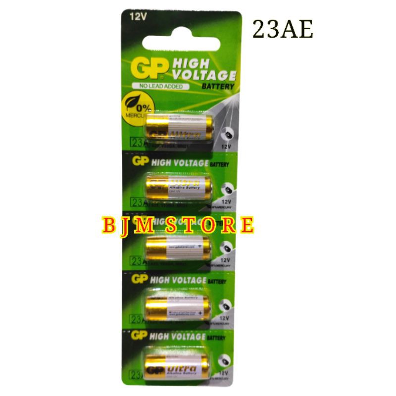 BATERAI GP 23AE ALKALINE BATTERY 12V ORIGINAL 1 STRIP
