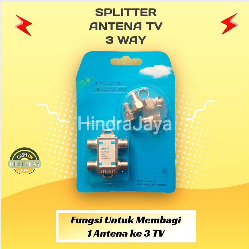 Splitter Antena TV 3 Way / Splitter 3 Cabang