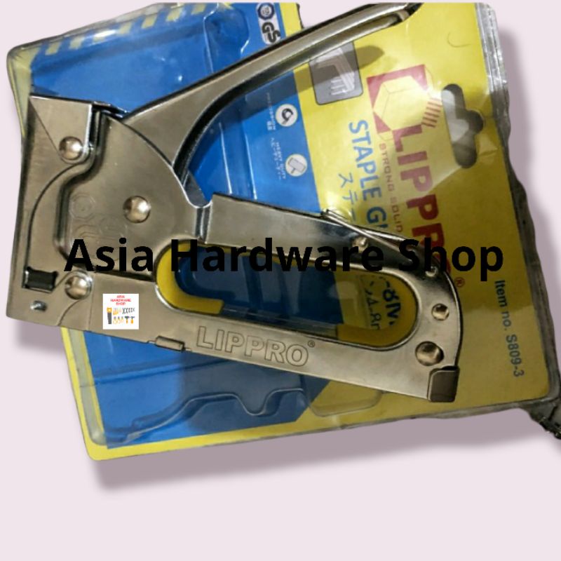 

Staple Gun LIPPRO S809-3 Staples Alat Tembak Jok Steples Hekter 4 6 8 mm