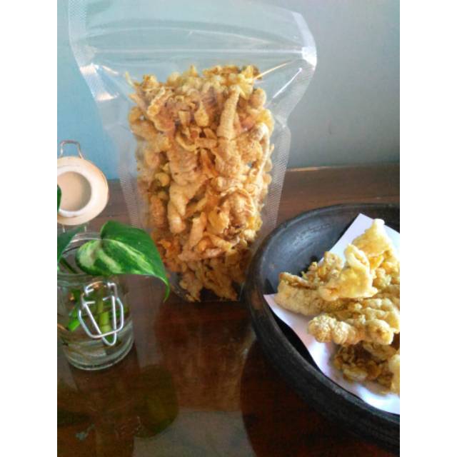 

Keripik ceker 100gr keripik kulit ceker