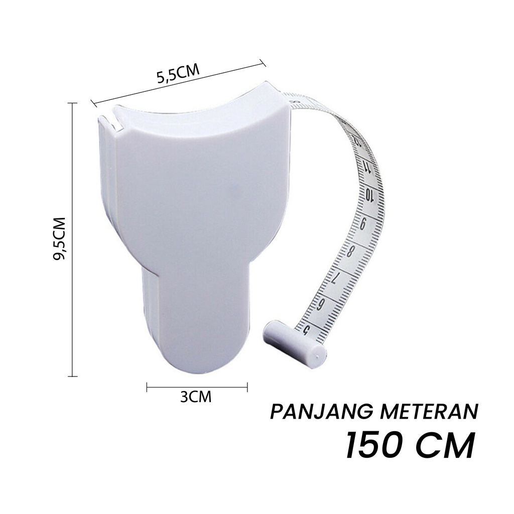 Meteran Badan Otomatis / Pita Ukur Badan / Measuring Tape Otomatis / Meteran Baju