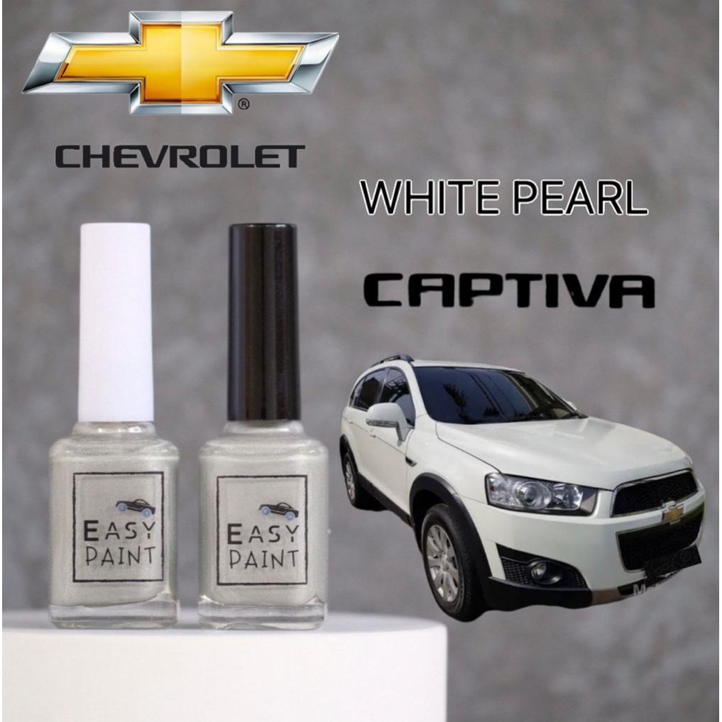Cat Oles White Pearl Metalic Chevrolet Captiva Putih Mutiara Metalik