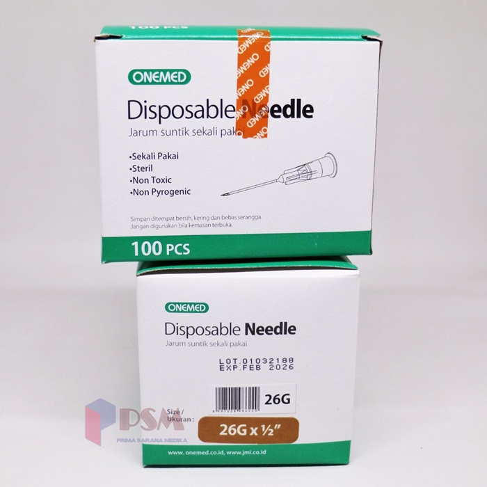 Disposable Neddle Needle One Med 21,22,23,24,25,26,27