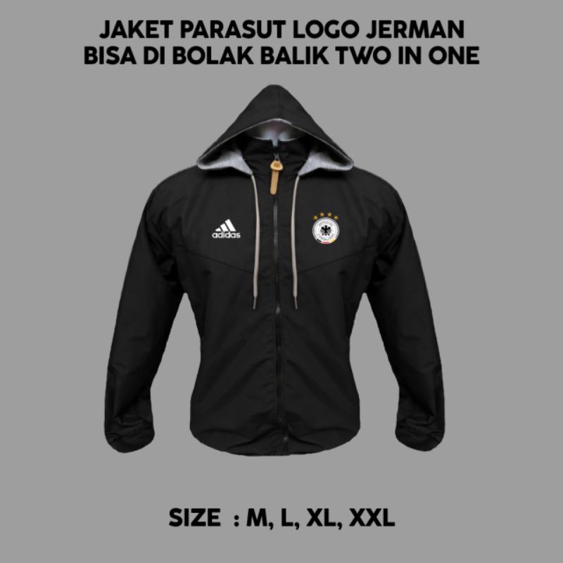 Jaket Parasut Bola Logo Germany Jerman Football