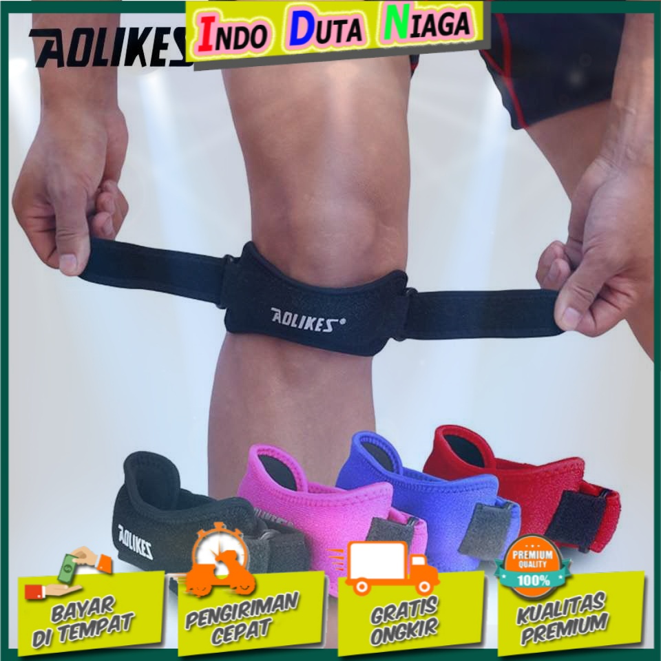 AOLIKES Pelindung Lutut Olahraga Knee Support Brace Wrap - A-7919