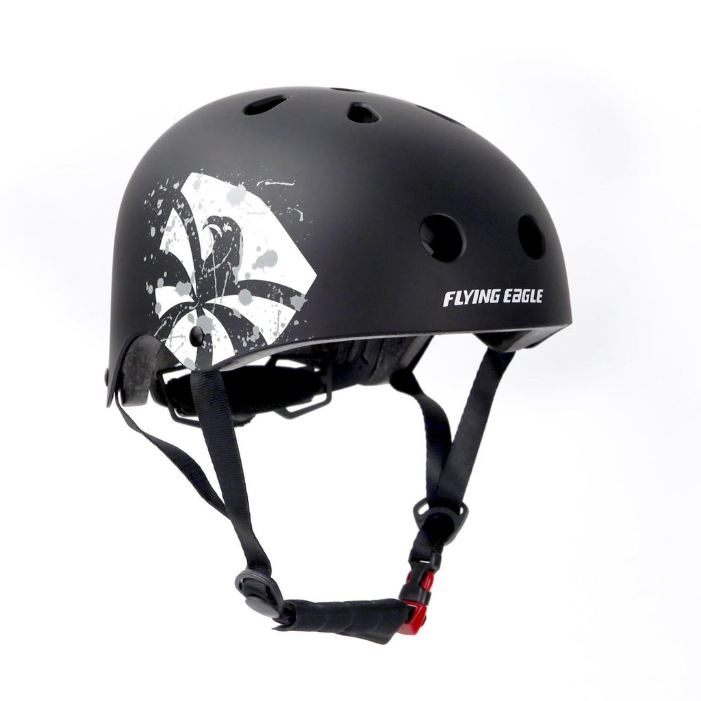 Helm Sepatu Roda Inline Skate Flying Eagle H1 Black