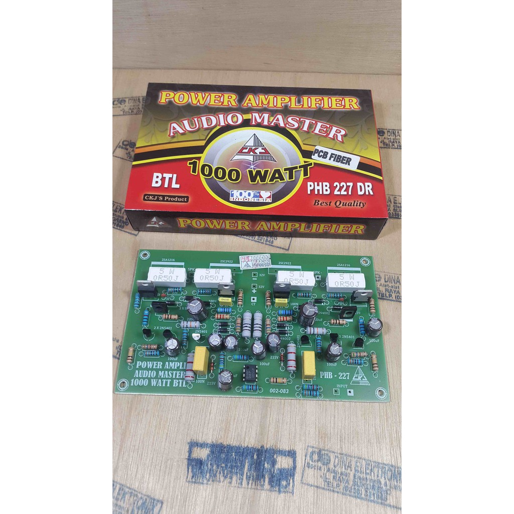 KIT DRIVER POWER MONO BTL 1000 WATT - PCB FIBER