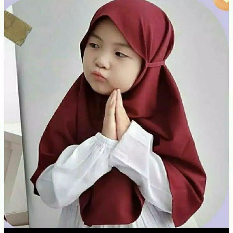 Bergo Anak Maryam Diamond Jilbab Anak Instan Kerudung Bergo