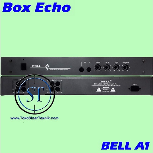 Box Echo A1 Pasangan Tone Control Echo BSX A1 Bsx-A1 Prea Amplifier Digital BELL Kotak Wadah Alumunium