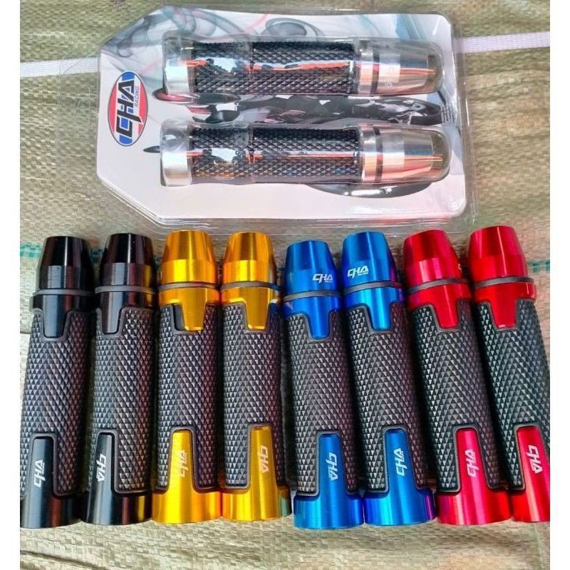 Handgrip Motor Variasi Cks Cha Universal Full Cnc Warna Merah Hitam Gold Biru Silver