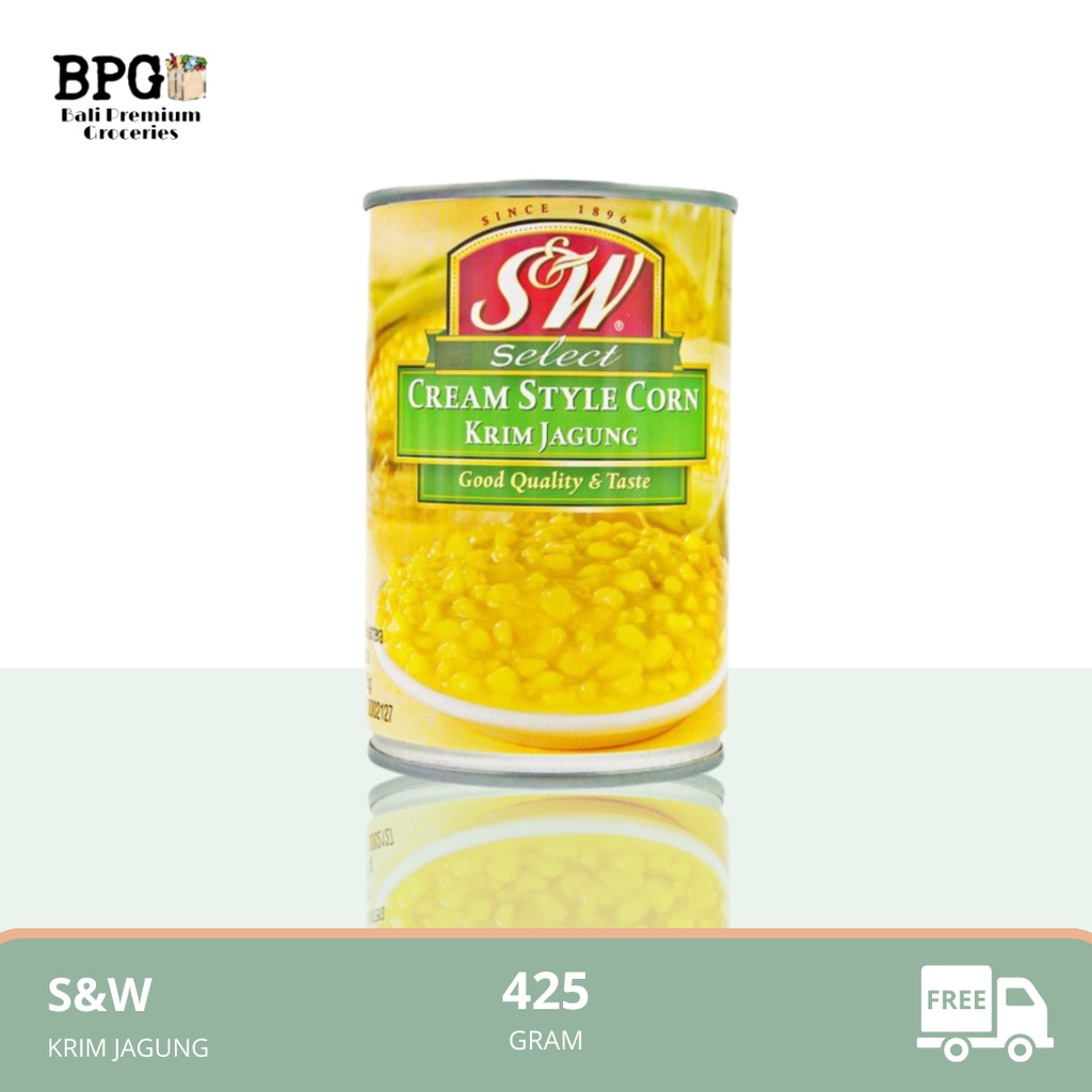

S&W Cream Style Corn 425 gr (Krim Jagung) Made In Thailand