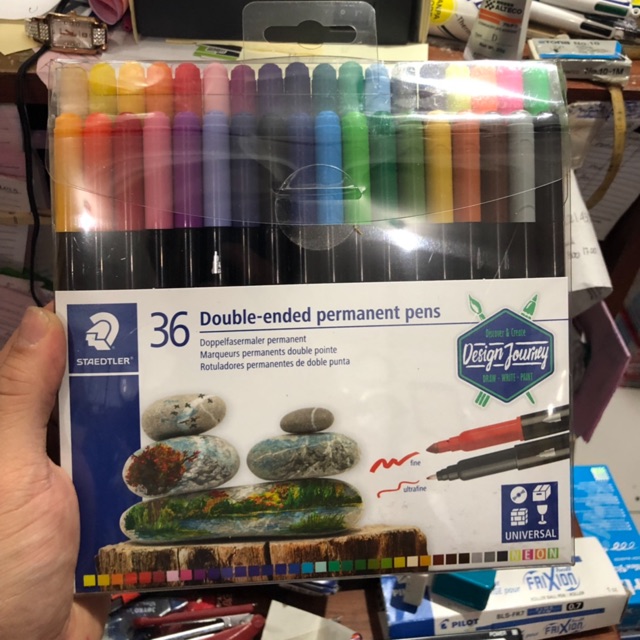 

Double ended permanent pens staedler 36 warna