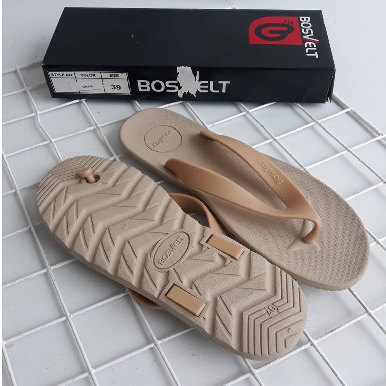 sandal BOSVELT sandal jepit pria wanita bostvelt sandal jepit full karet rubber flipflops
