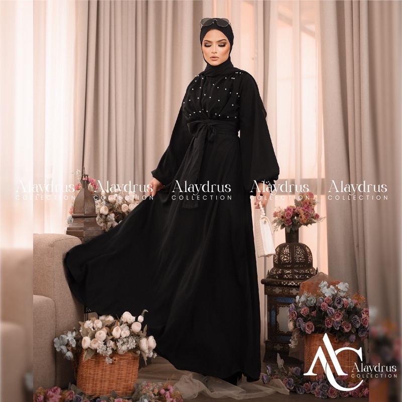 Abaya Baju Muslim Bordir Gamis Dress Arab Saudi Zephy Turki Umroh Dubai Turkey India 846