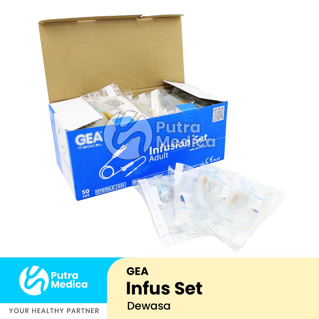 Gea Infus Set Dewasa - 1 Pc / Infusion Set / Peralatan Medis