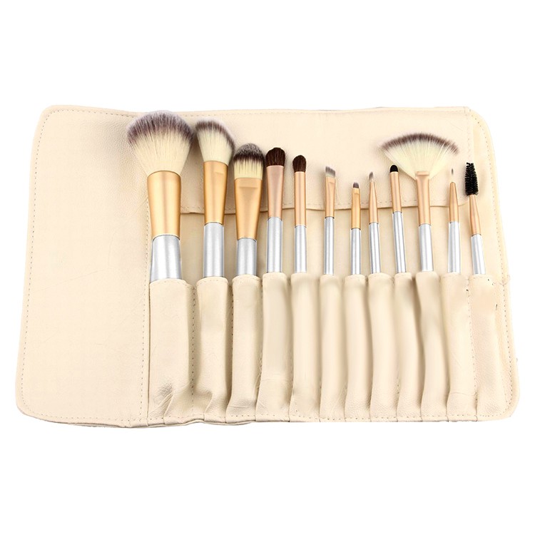 Kuas Make Up OMMU28HG Persia 12 PCS - Champagne Gold