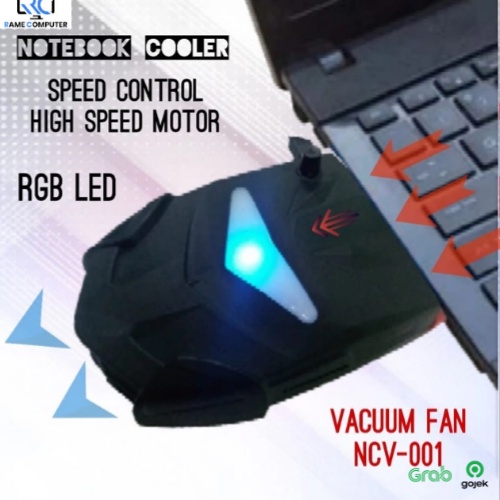 Vacum Hisap Debu Laptop / Notebook cooler Vacumm High speed LED RGB