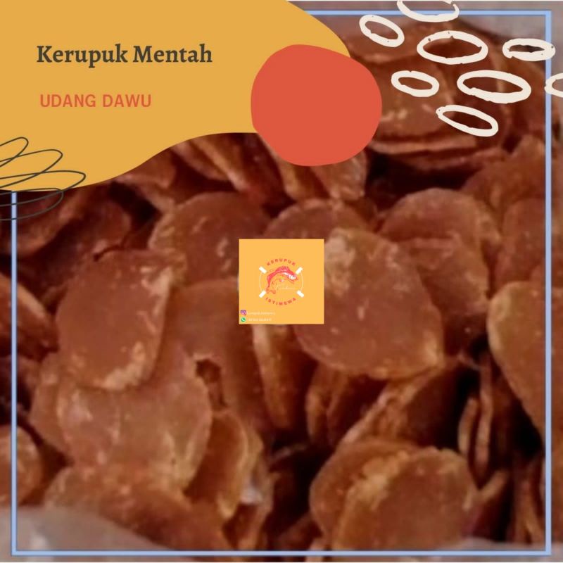 

250 GRAM KERUPUK UDANG DAWU / KERUPUK MENTAH