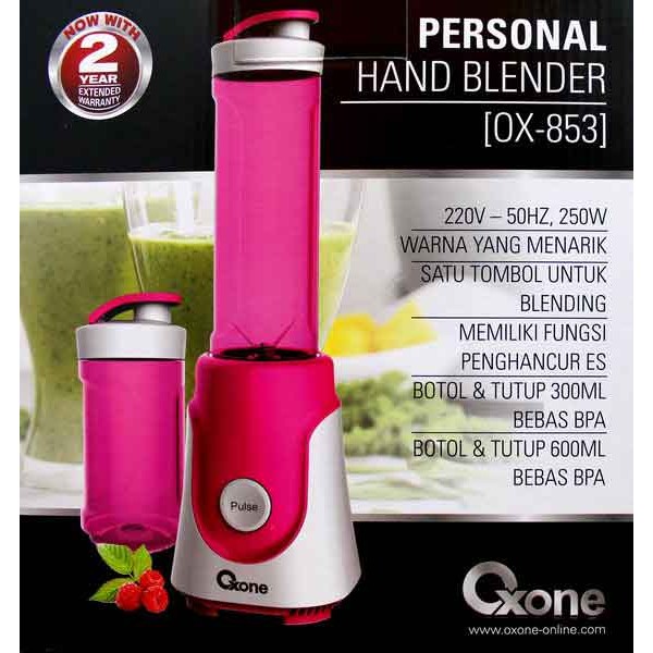 Oxone Ox-853 Personal Hand Blender Ox 853 Mesin Alat Jus Tangan Elektrik Listrik Buah Botol Juice WLShop1