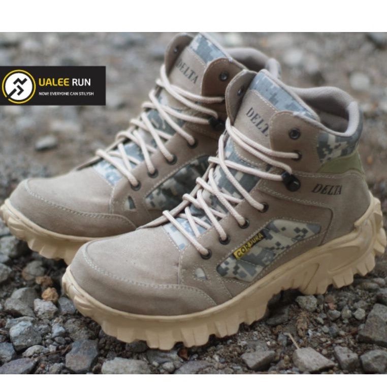 SEPATU DELLTA LORENG PENDEK,. SEPATU DELTA TACTICAL, SEPATU TACTICAL TERLARIS, SEPATU GUNUNG, KERJA