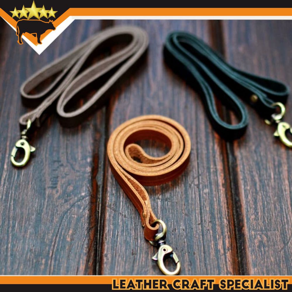 

GENUINE LEATHER TALI ID CARD LANYARD NAME TAG GANTUNGAN TALI ID CARD KULIT SAPI ASLI