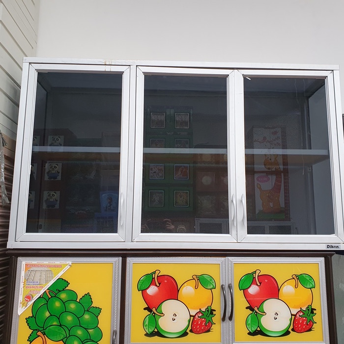 Kitchen Set Atas 3 Pintu Dikon Aluminium [PACKED - DIY]