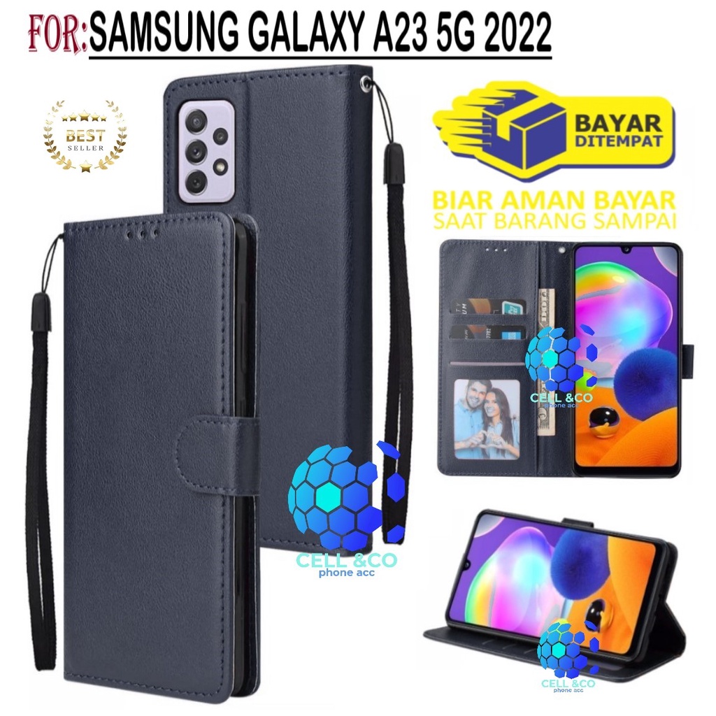 NEW SAMSUNG GALAXY A23 2022 CASE FLIP LEATHER WALLET PREMIUM FLIP CASE BUKA TUTUP KESING HP CASING FLIP CASE WALLET SAMSUNG A23 TERBARU
