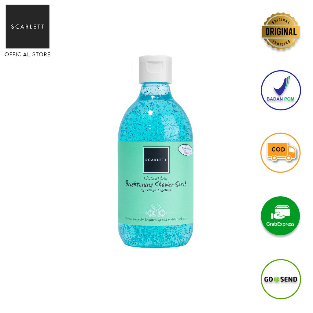 SCARLETT WHITENING SHOWER SCRUB - SF - PERAWATAN KULIT DAN WAJAH