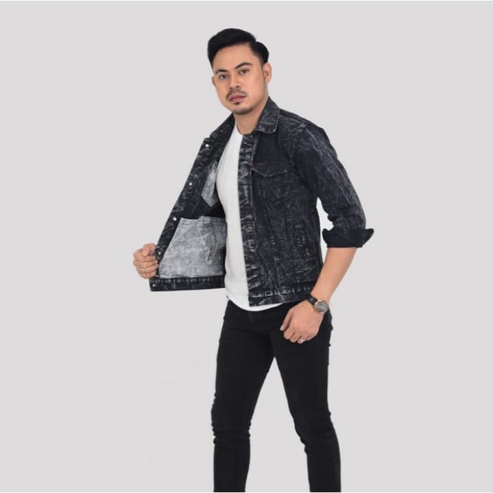 JAKET JEANS DENIM BIO BLITZ MODEL TERBARU BISA COD