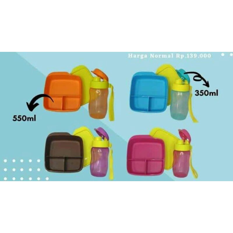 set botol eco gen + misting lolytup Tupperware