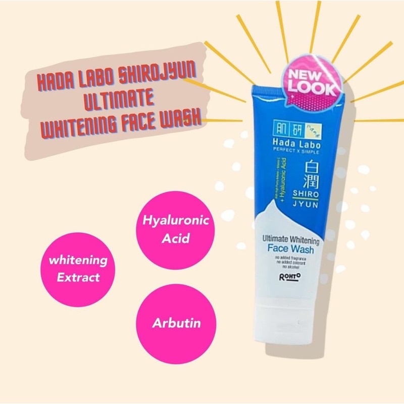 HADA LABO ULTIMATE WHITENING FACEWASH 50gr