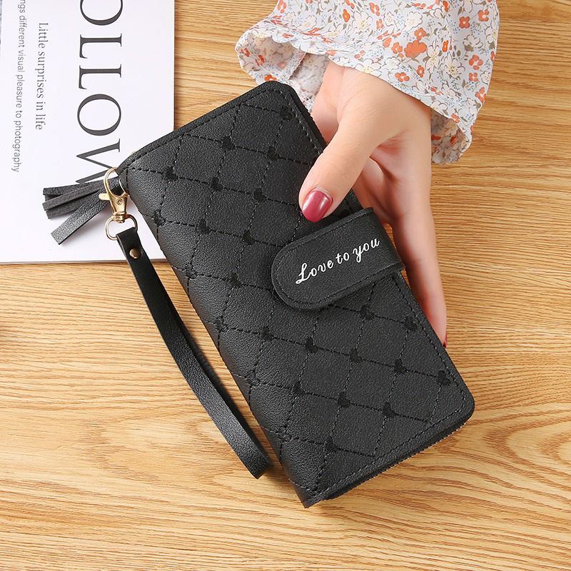 EV D 865-5 dompet panjang wanita Korea style import real pict