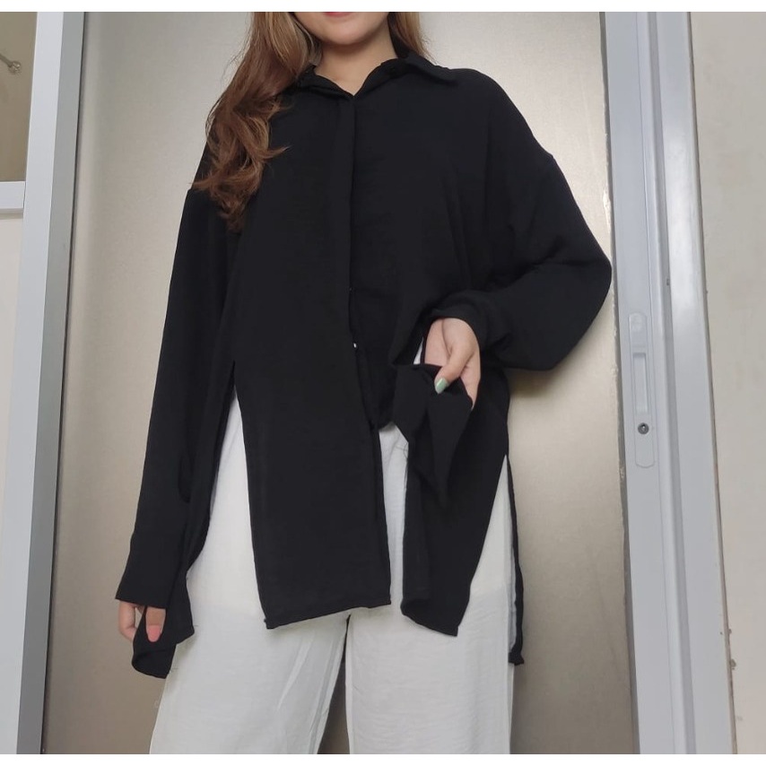 KEMEJA OVERSIZE ZOE/KEMEJA BAHAN CRINKLE/KEMEJA OVERSIZE/KEMEJA WANITA
