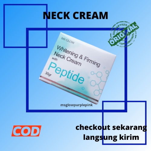 Ms Glow Neck Cream Whitening Krim Pemutih Leher Kolagen