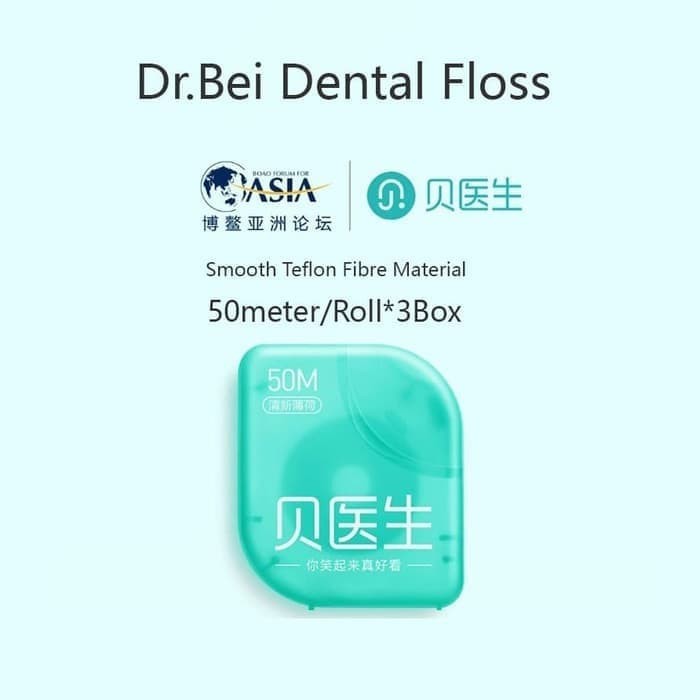 DR.Bei / Doctor Bei Dental Floss Roll Teeth Flossing 3x 50M/Roll P05